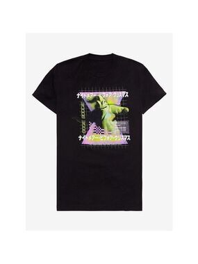 The Nightmare Before Christmas Oogie Boogie Glitch Art Boyfriend Fit Girls Tee